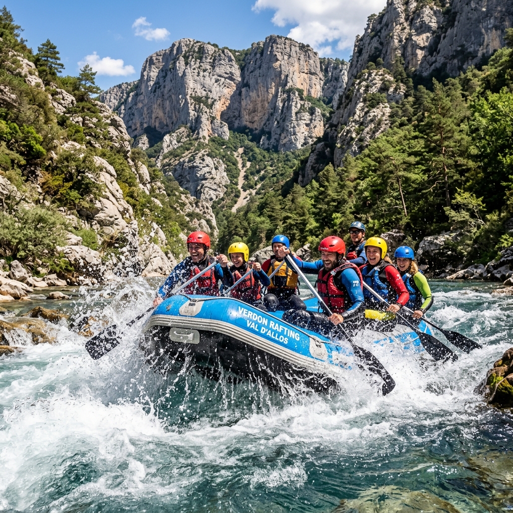 Rafting et Kayak dans les gorges du Verdon près du Val d'Allos