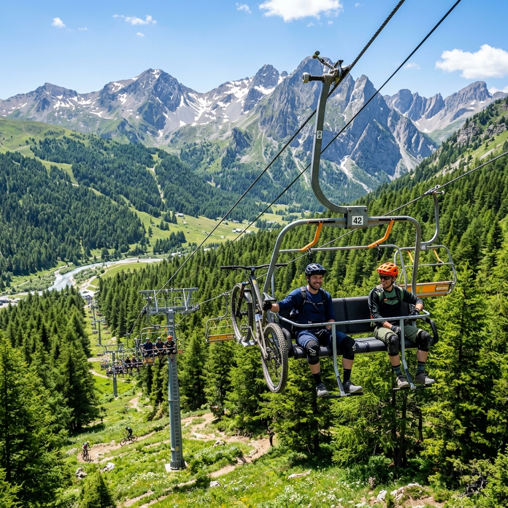 Télésiège VTT Clos Bertrand Val d'Allos