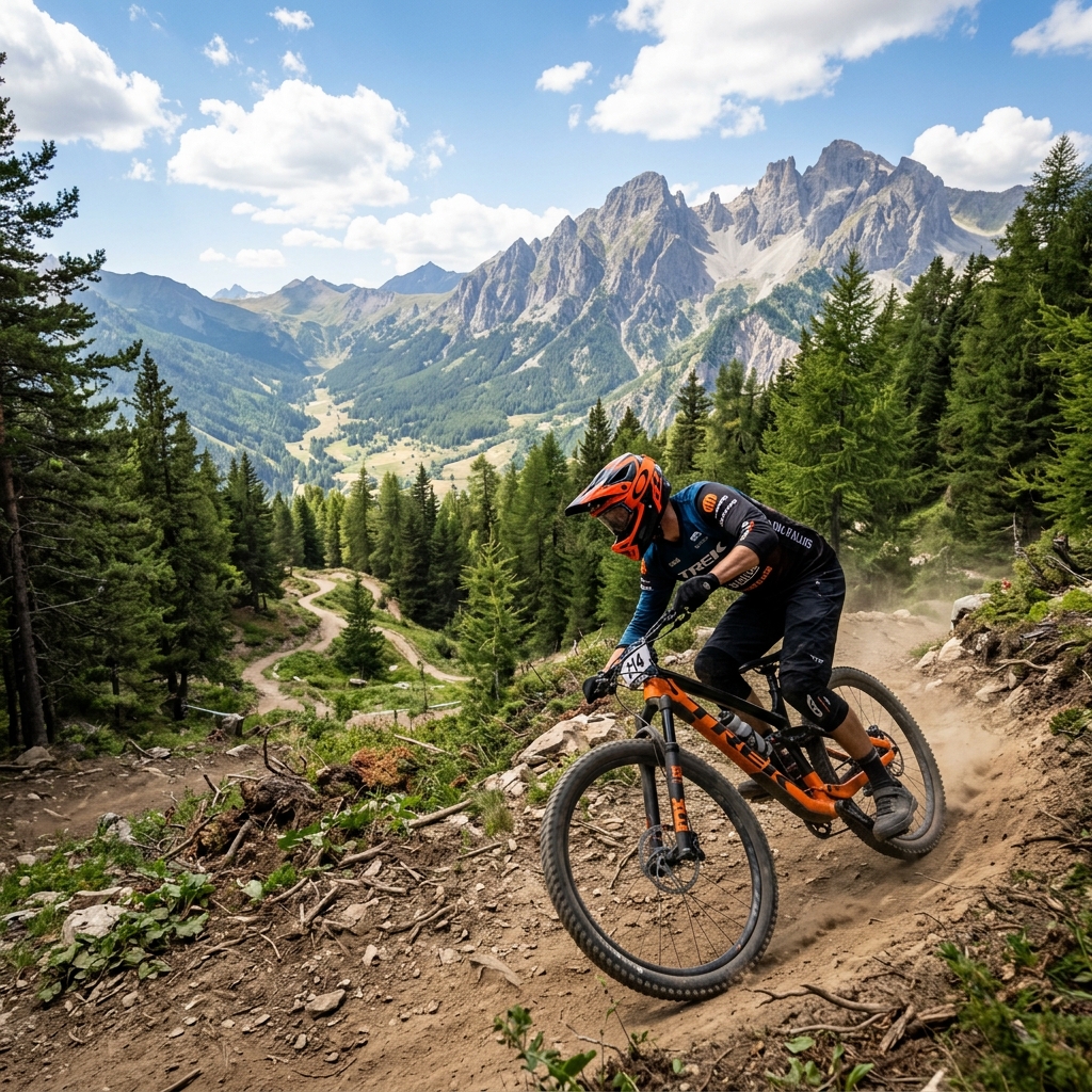 VTT descente dans les sentiers du Val d'Allos Le Seignus